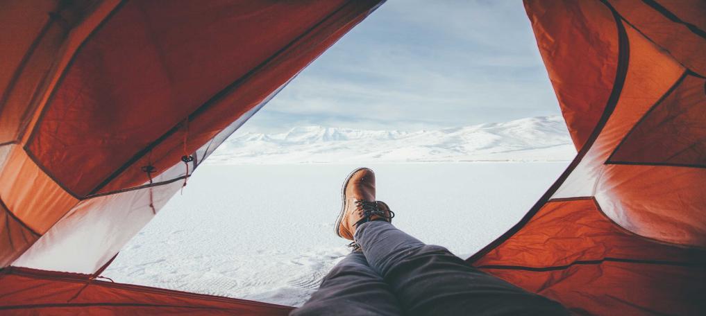 отдых в палатке зимой